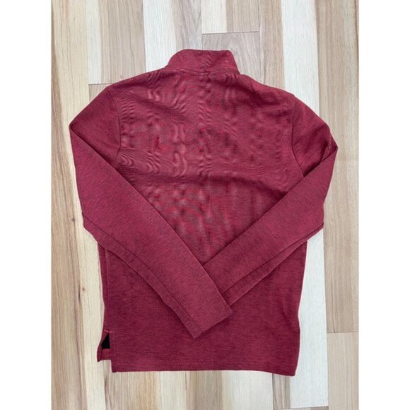 Men's Reebok Crossfit Red Heathered Quarter Zip Jacket S - Picture 3 of 3